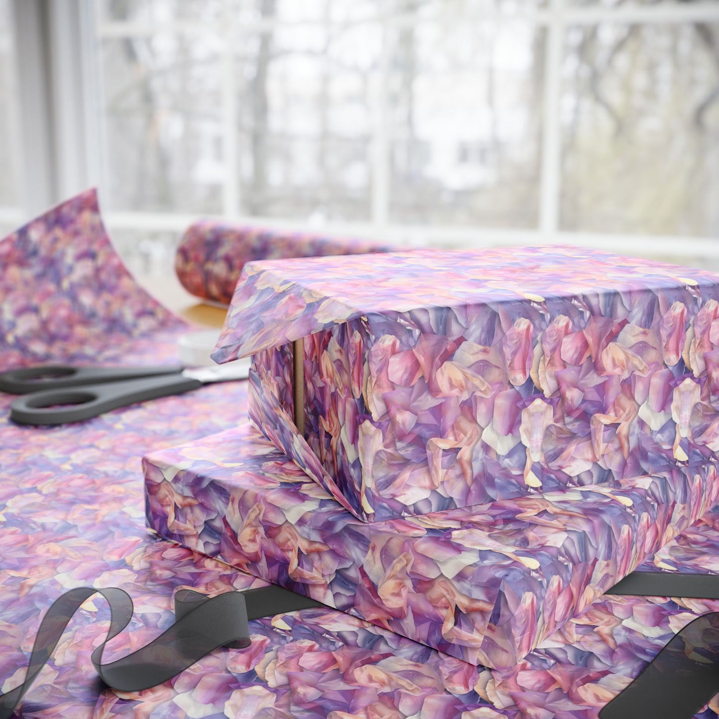Ethereal Bloomscape Wrapping Paper