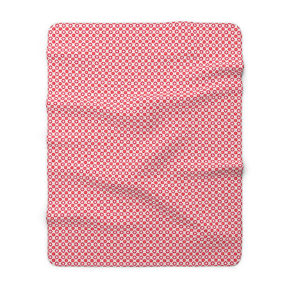Scarlet Star Garden Fleece Blanket