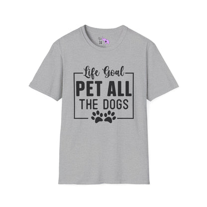 Life Goal Pet All The Dogs Adult T-shirt