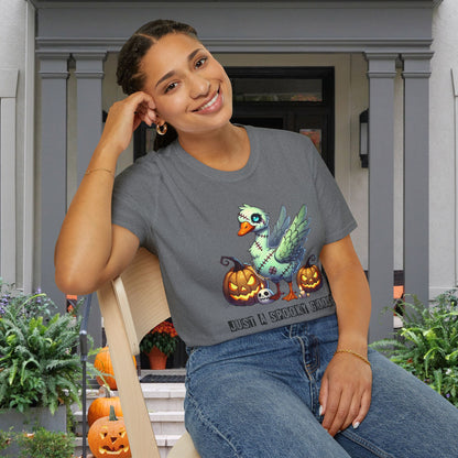 Just A Spooky Goose Adult T-shirt