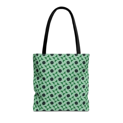 Emerald Pinwheels Canvas Tote Bag