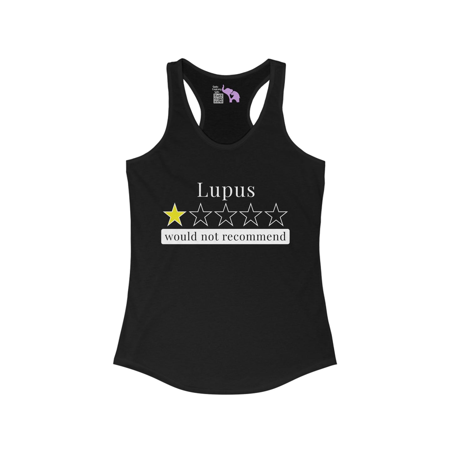 Lupus 1 Star Would Not Recommend Women's Ideal Racerback Tank