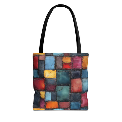 Colorblock Craze Canvas Tote Bag