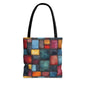 Colorblock Craze Canvas Tote Bag