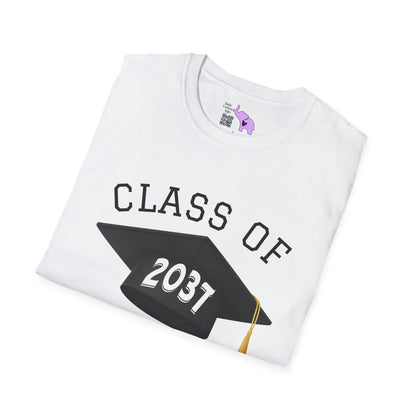 Class of 2037 Unisex Tshirt for 2025/26 First Graders (Style 2)