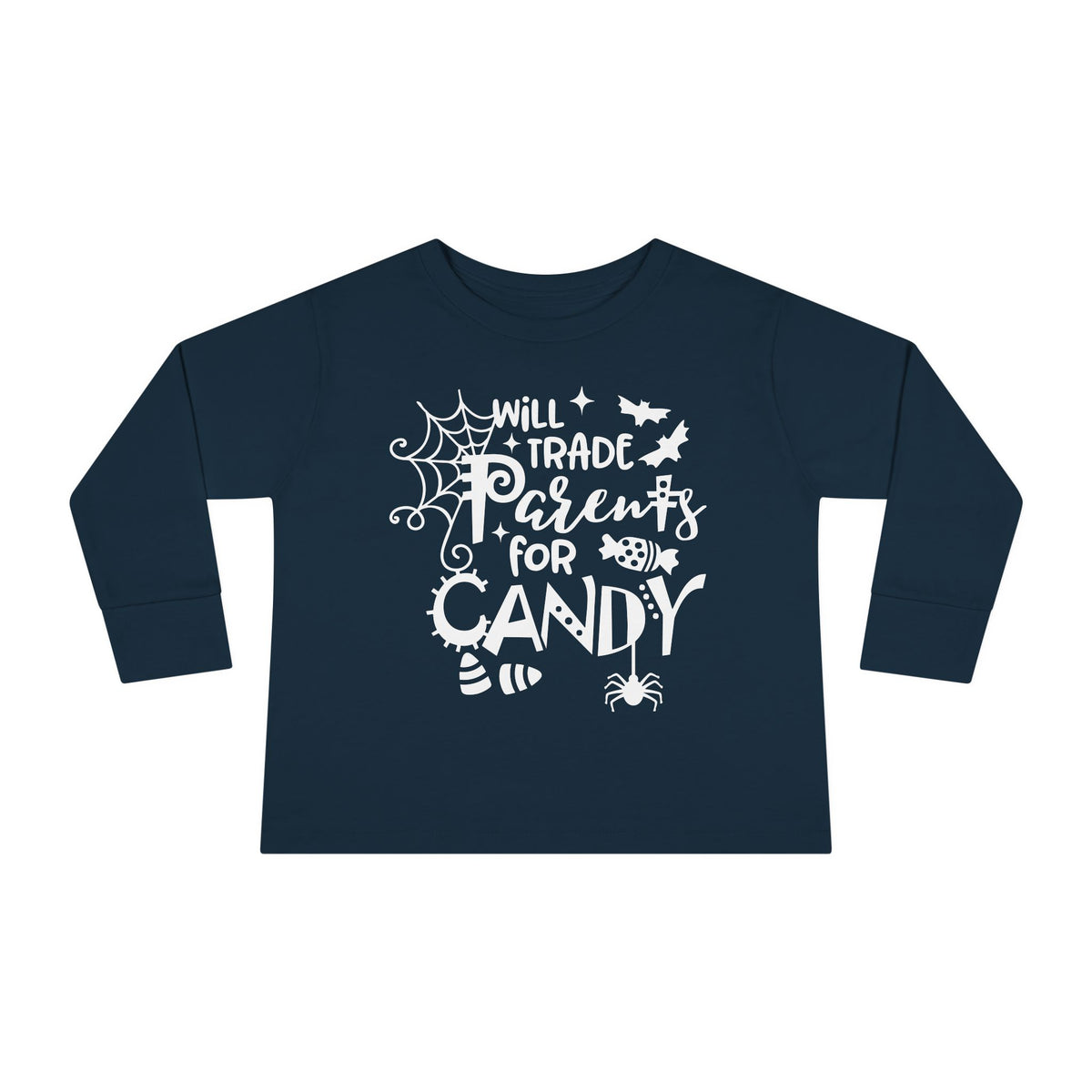 Will Trade Parents For Candy Toddler Long Sleeve Tee