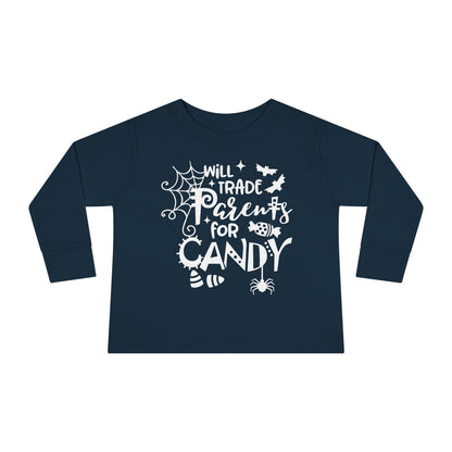 Will Trade Parents For Candy Toddler Long Sleeve Tee