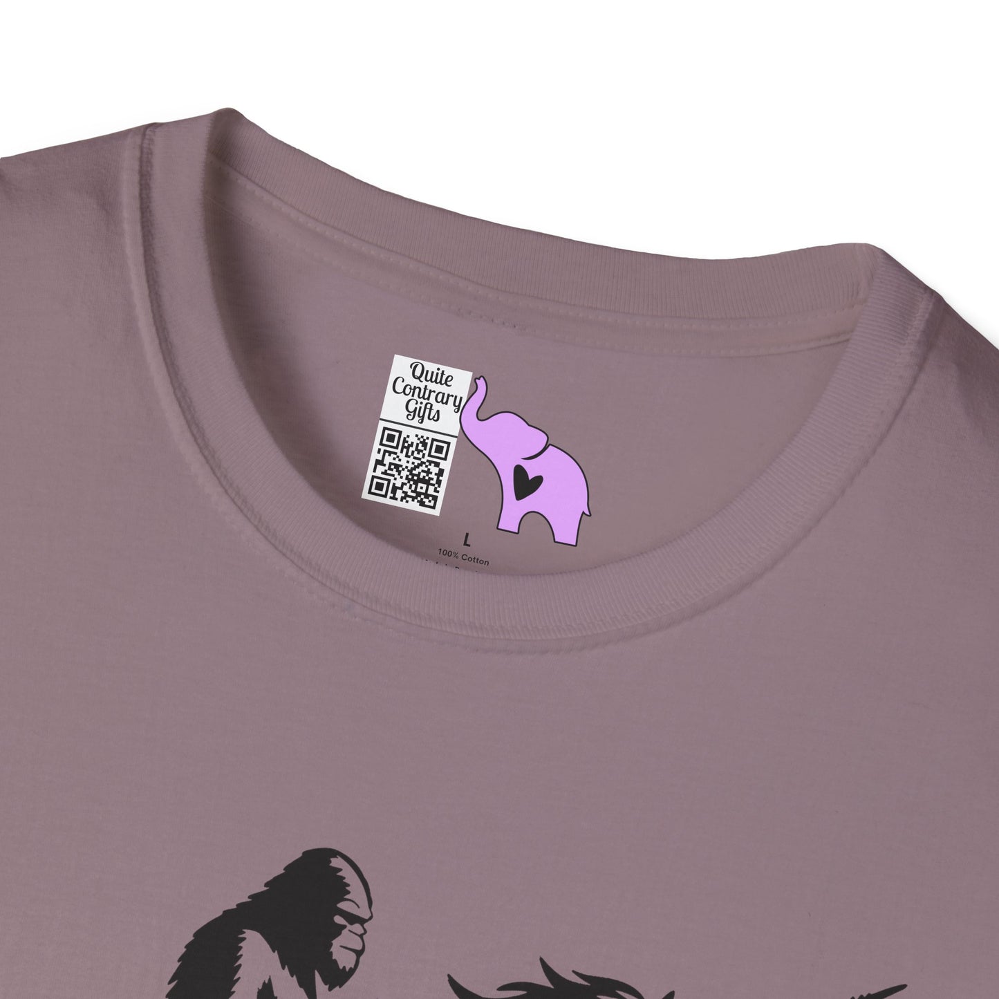 Bigfoot Rides A Unicorn Adult T-shirt