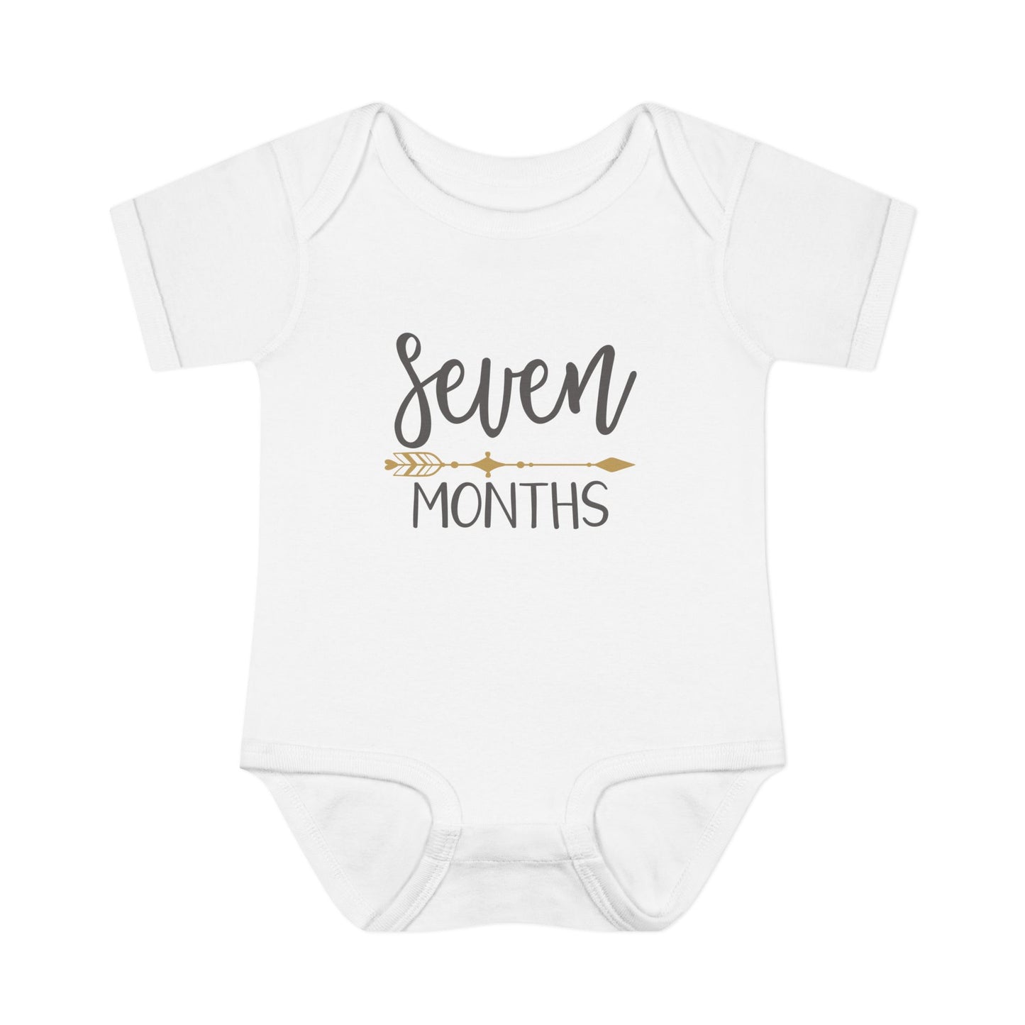 Golden Arrow Milestone Baby Bodysuit-Seven Months