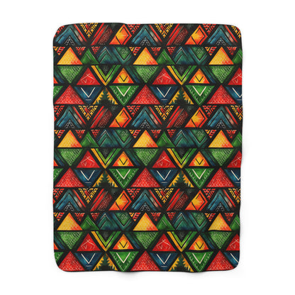 Ancestor Echo Sherpa Fleece Blanket