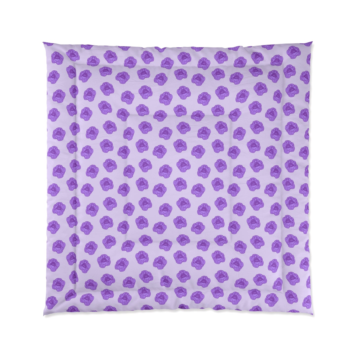 Lilac Mist Peonies Basic Bedding Set