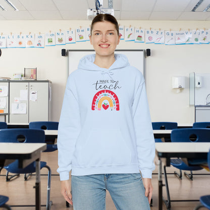 Made to Teach Rainbow Heavy Blend™ Hooded Sweatshirt