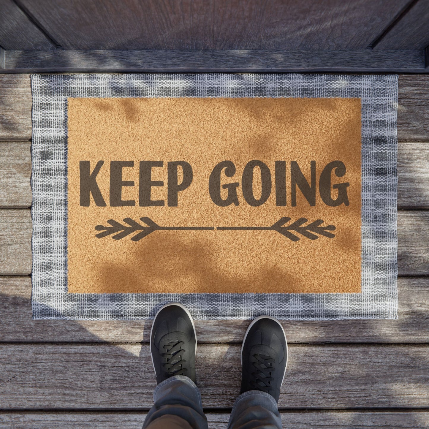 Keep Going Coconut Fiber Doormat