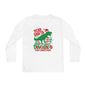 Dear Santa Please Bring a Dinosaur for Christmas Youth Long Sleeve Tee