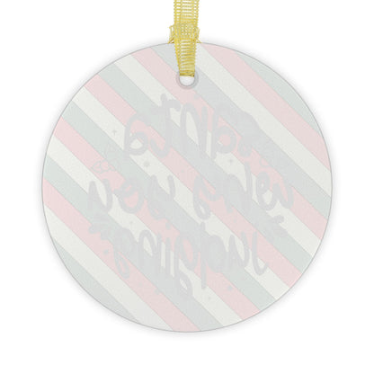 Santa Why You Judging Glass Ornament