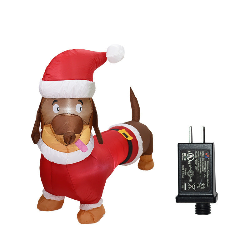 Inflatable Christmas Dachshund or Polar Bear with LED Lights