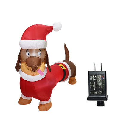 Inflatable Christmas Dachshund or Polar Bear with LED Lights