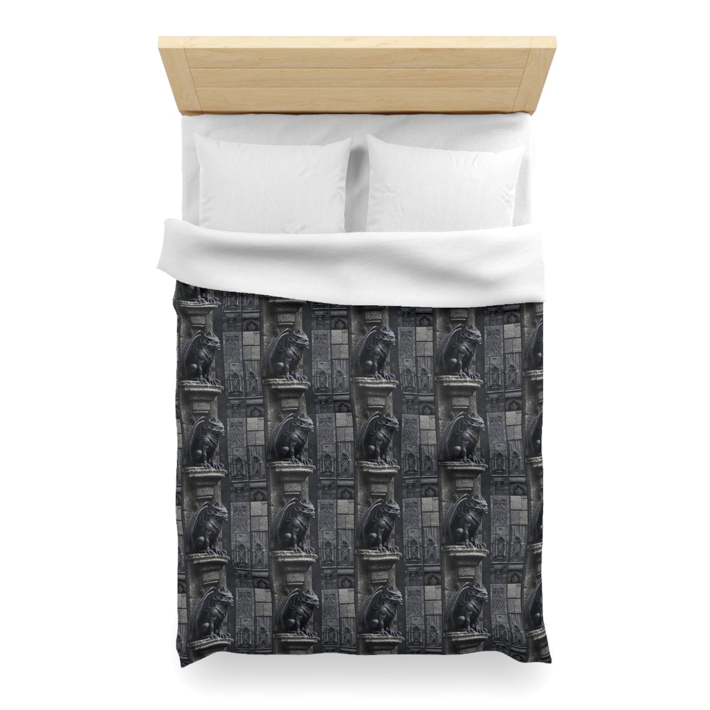 Gargoyle Vigil Microfiber Duvet Cover