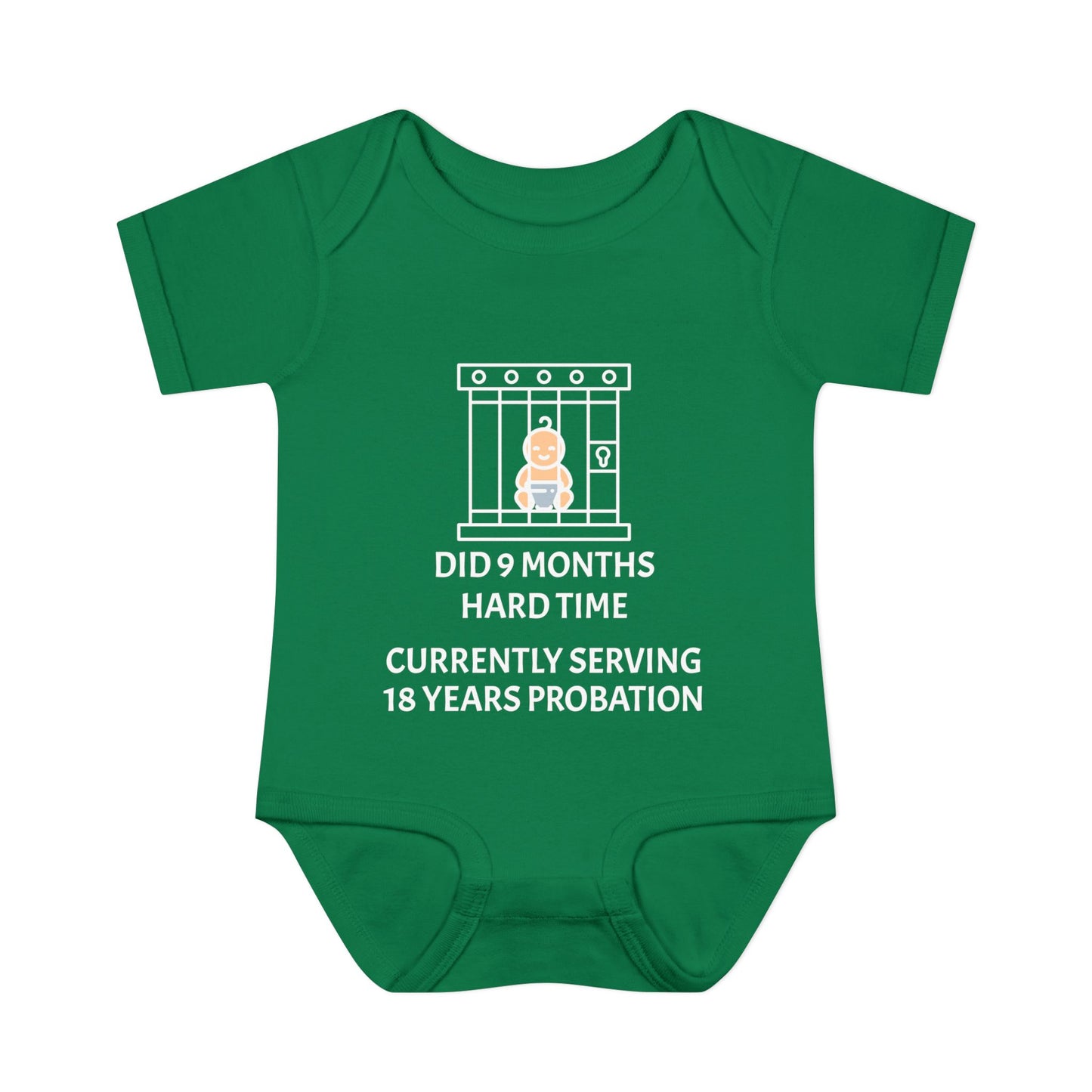 Did 9 Months Hard Time Currently Serving 18 Years Probation Infant Baby Rib Bodysuit