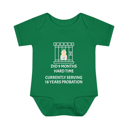 Did 9 Months Hard Time Currently Serving 18 Years Probation Infant Baby Rib Bodysuit