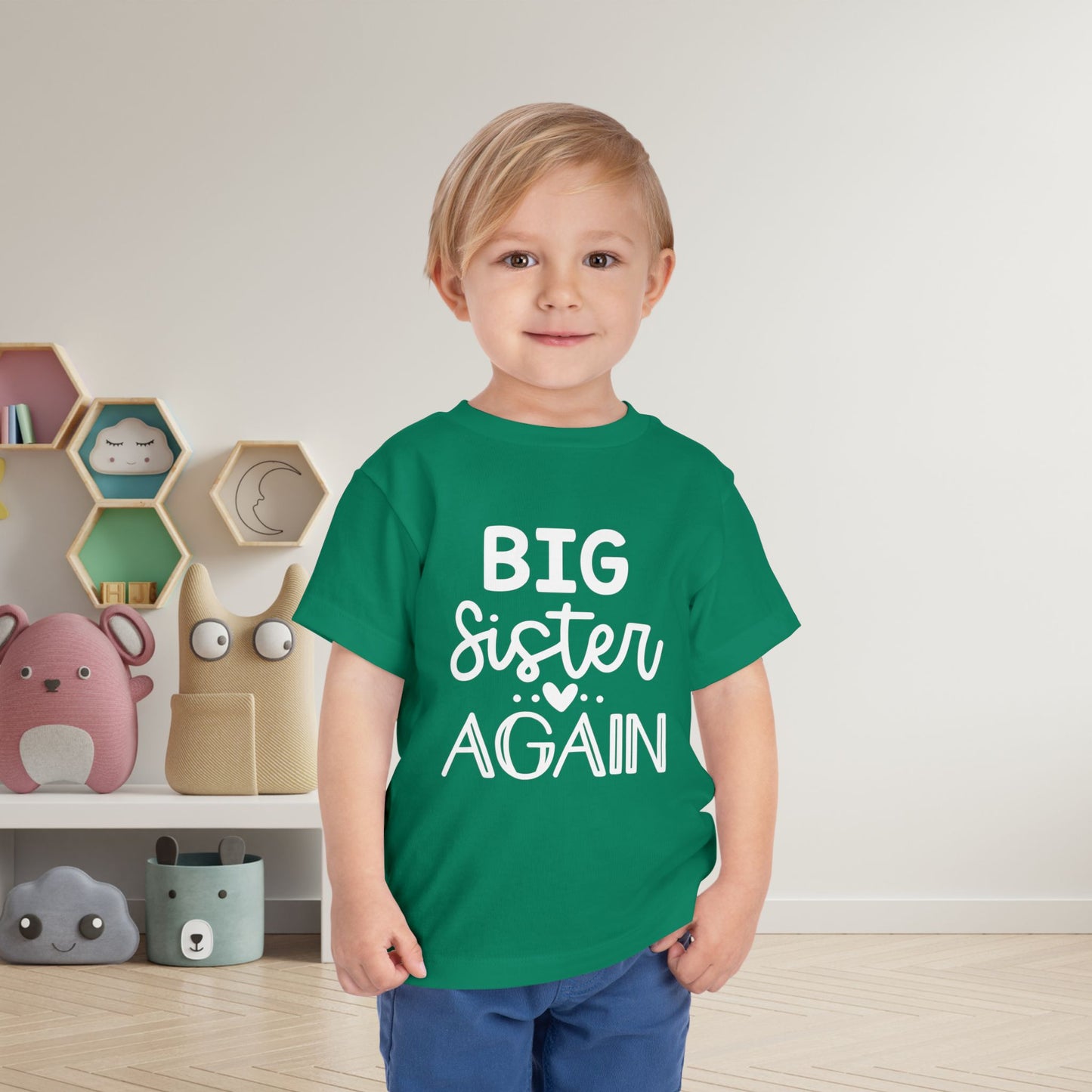 Big Sister Again Toddler Tee