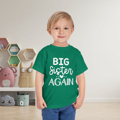 Big Sister Again Toddler Tee