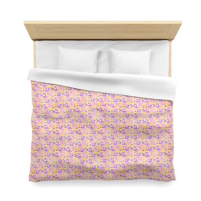Peach Sorbet Camo Duvet Bedding Set