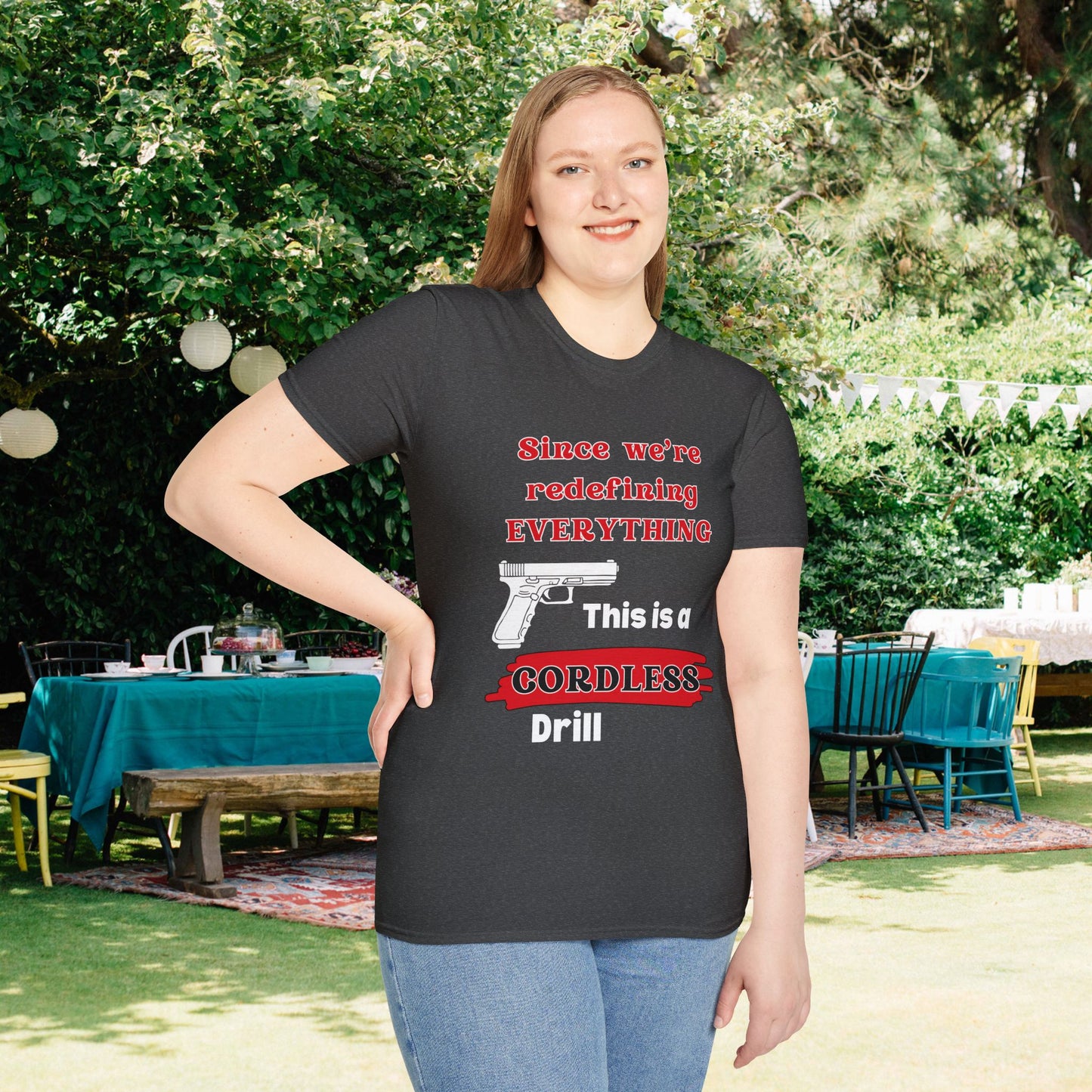 2A Redefining Gun as a Cordless Drill Adult T-shirt