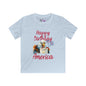 Happy Birthday America (Eagle Eating Cake) Youth Softstyle Tee