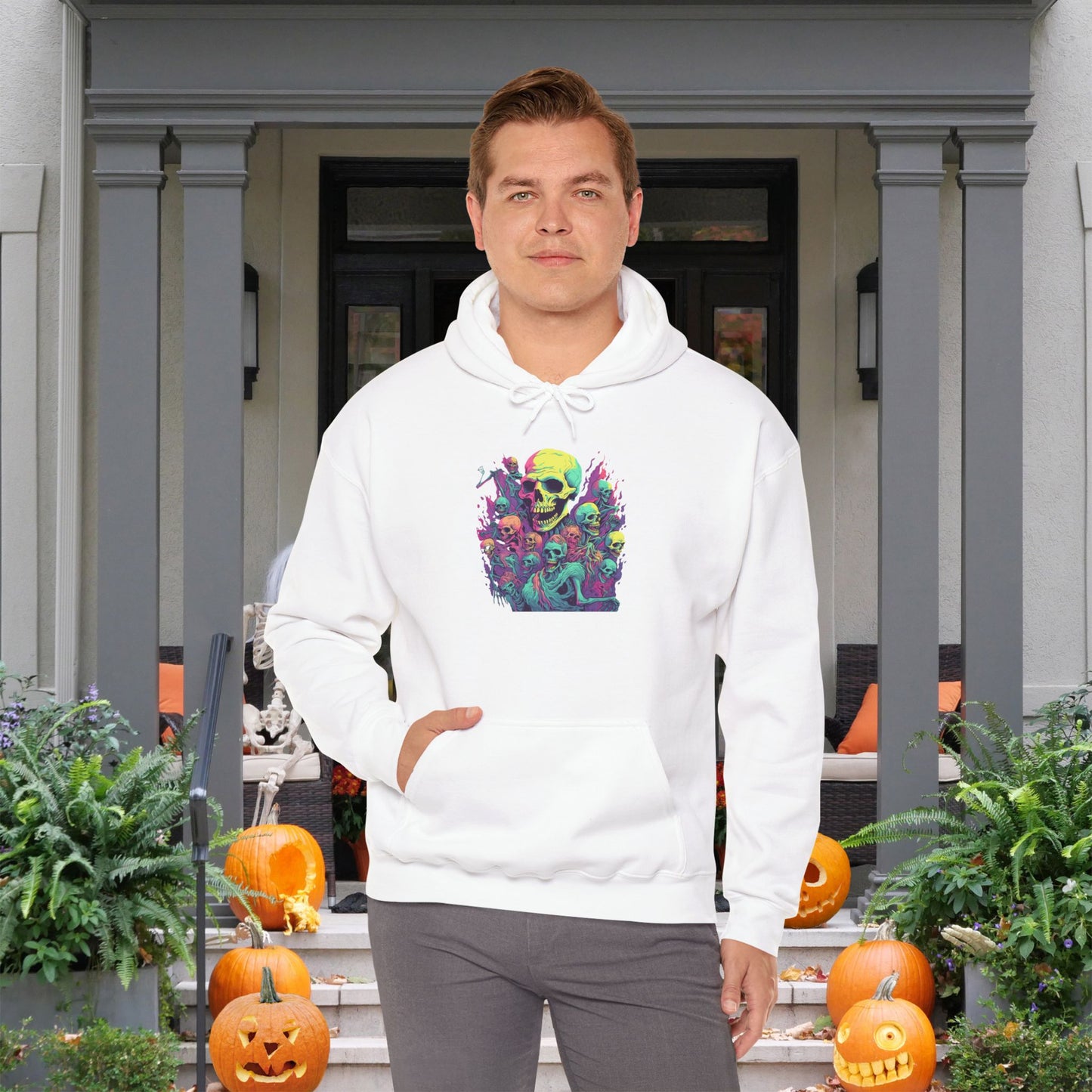 Skeleton Gathering Heavy Blend™ Hooded Sweatshirt