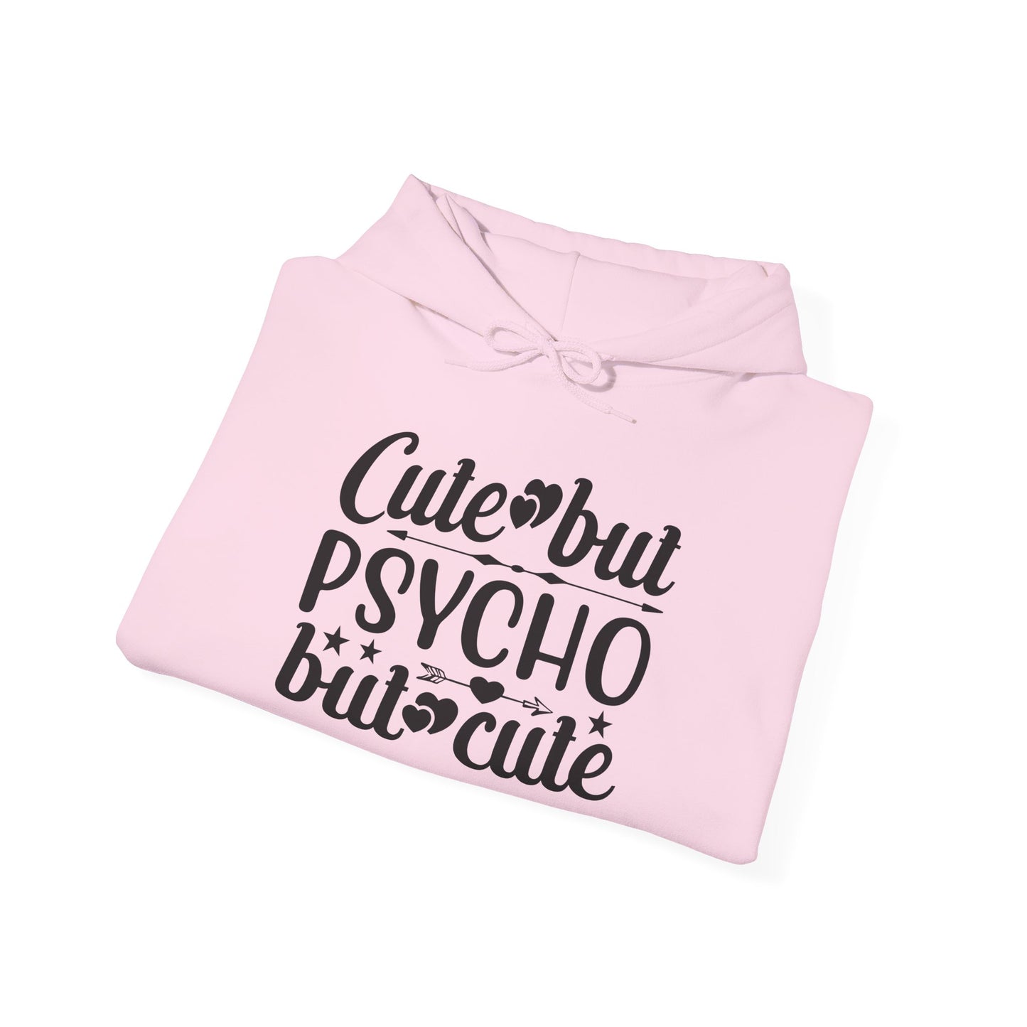 Cute But Psycho But Cute Heavy Blend™ Hooded Sweatshirt