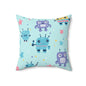 Robo Galaxy Giggles Throw Pillow