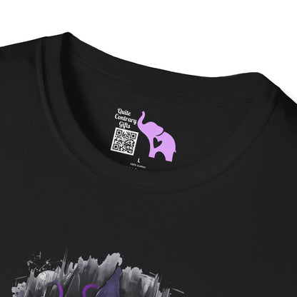 Halloween Stitch w/Purple Cauldron Adult T-shirt