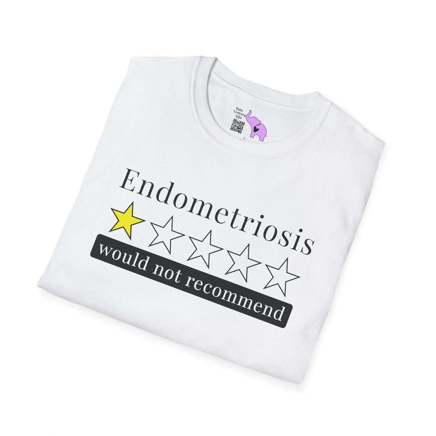 Endometriosis 1 Star Would Not Recommend Adult T-shirt