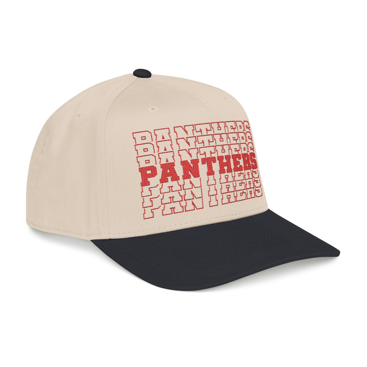 Panthers (Stacked) Mid Profile Baseball Cap