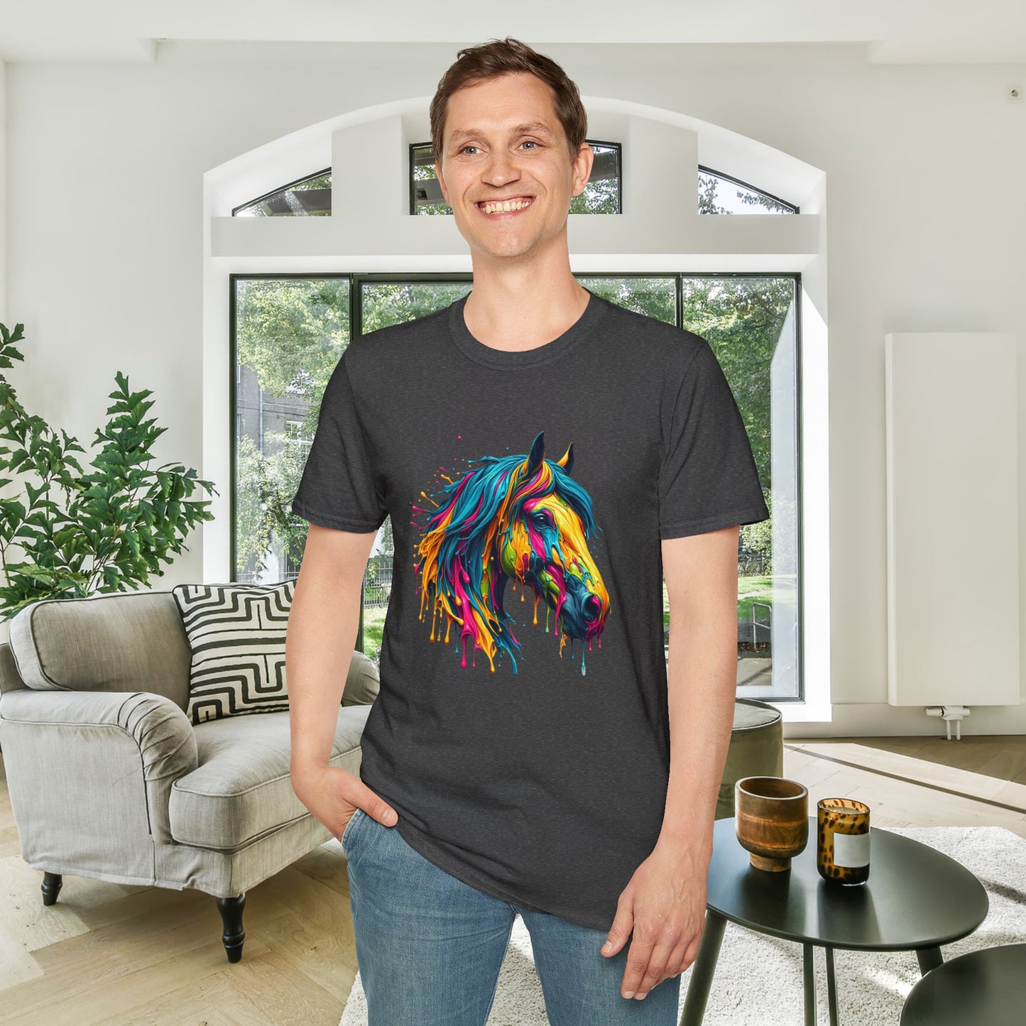 Colorful Horse Adult T-shirt