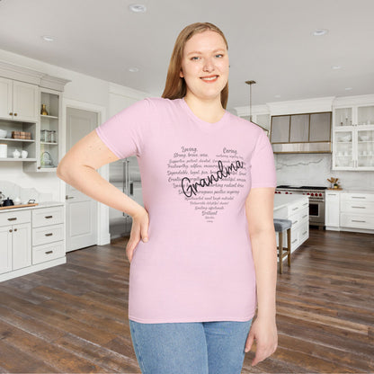 Grandma Descriptive Words Adult T-shirt