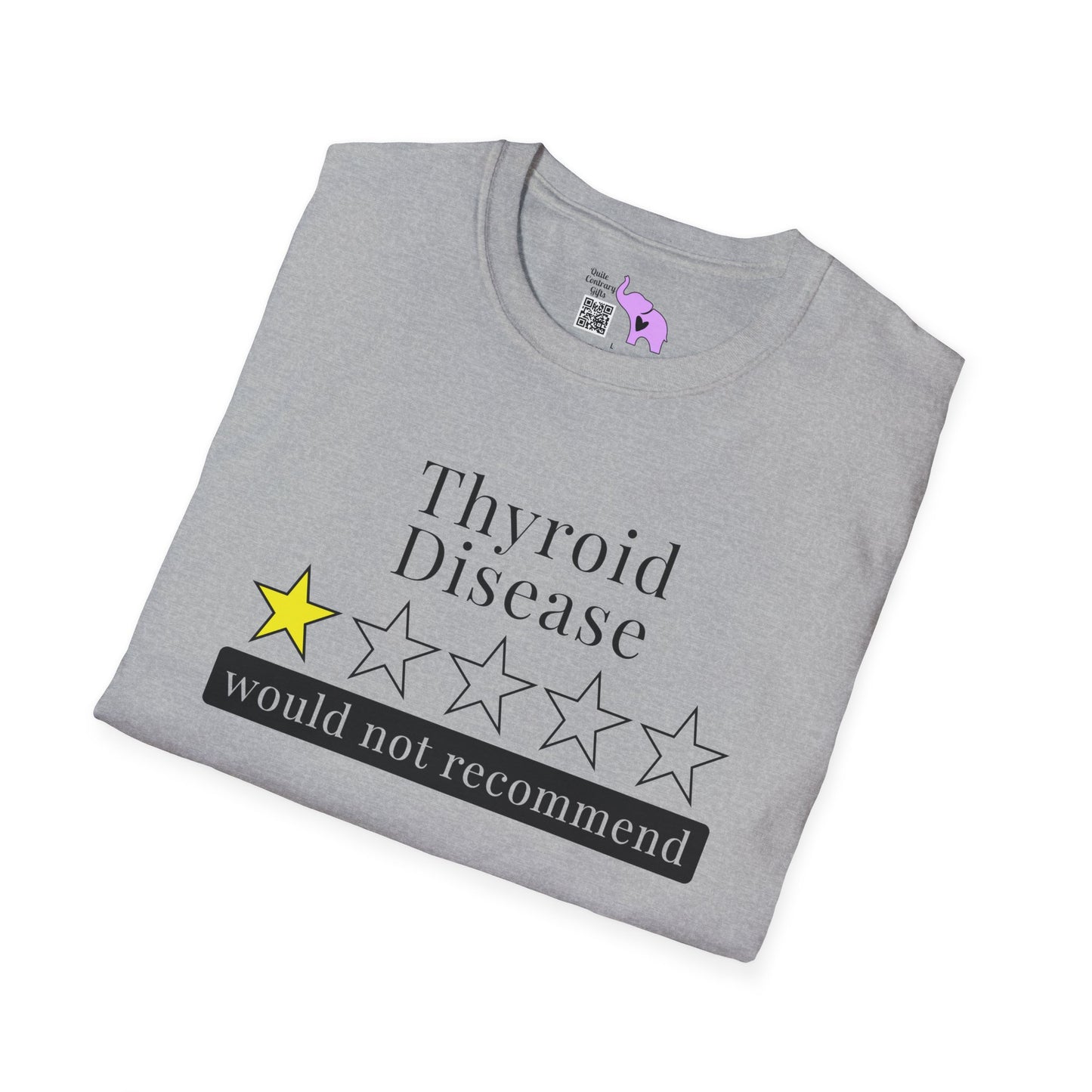 Thyroid Disease 1 Star Would Not Recommend Adult T-shirt