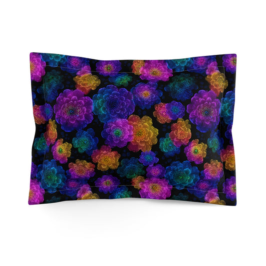 Luminous Carnations Microfiber Pillow Sham