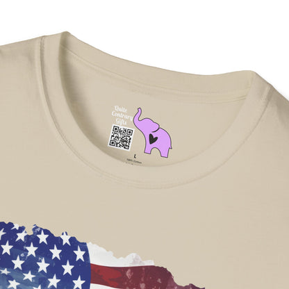American Flag & Boots Adult T-shirt