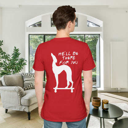 Friends; Dog Statue He'll Be There For You Adult T-shirt