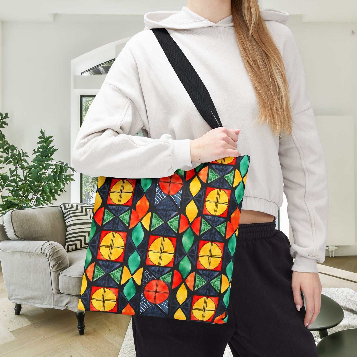 Candlelight Burst Canvas Tote Bag