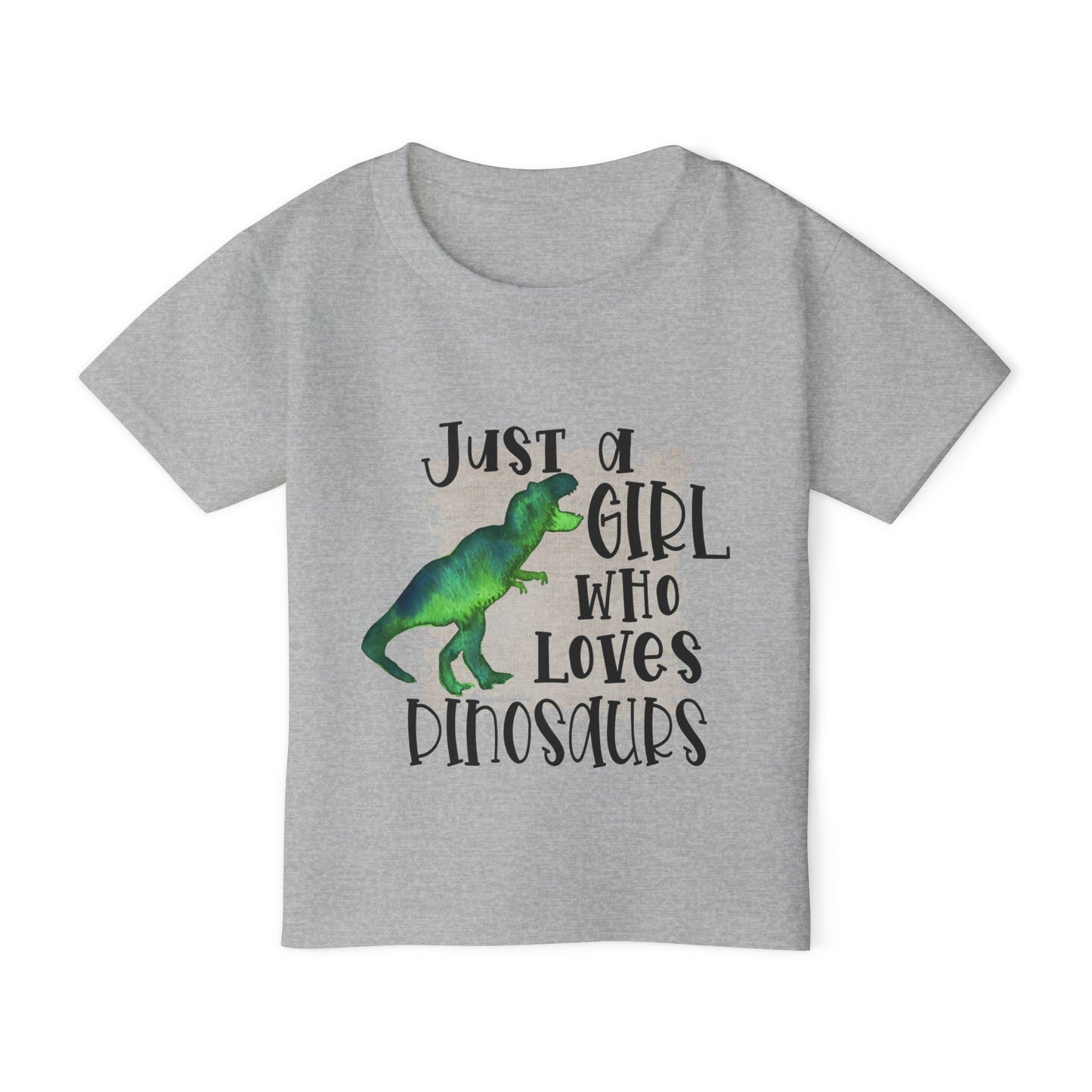 Just A Girl Who Loves Dinosaurs Heavy Cotton™ Toddler T-shirt