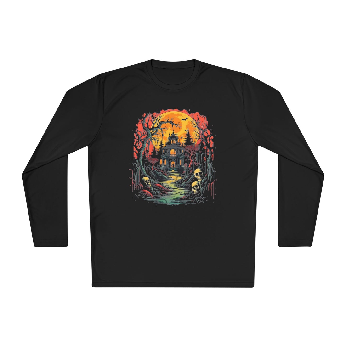 Creepy Cemetery 5 Adult Long Sleeve Tee