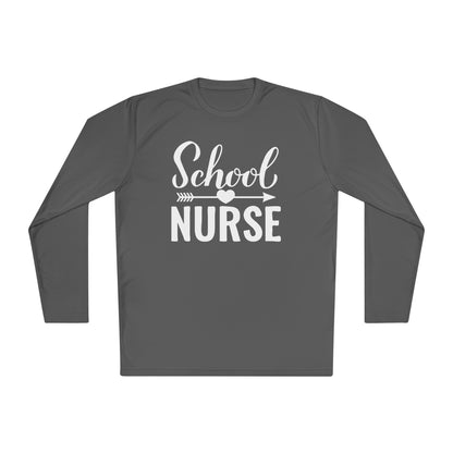 School Nurse Adult Long Sleeve Tee