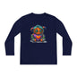 Patchwork Pumpkin Heart Youth Long Sleeve Tee