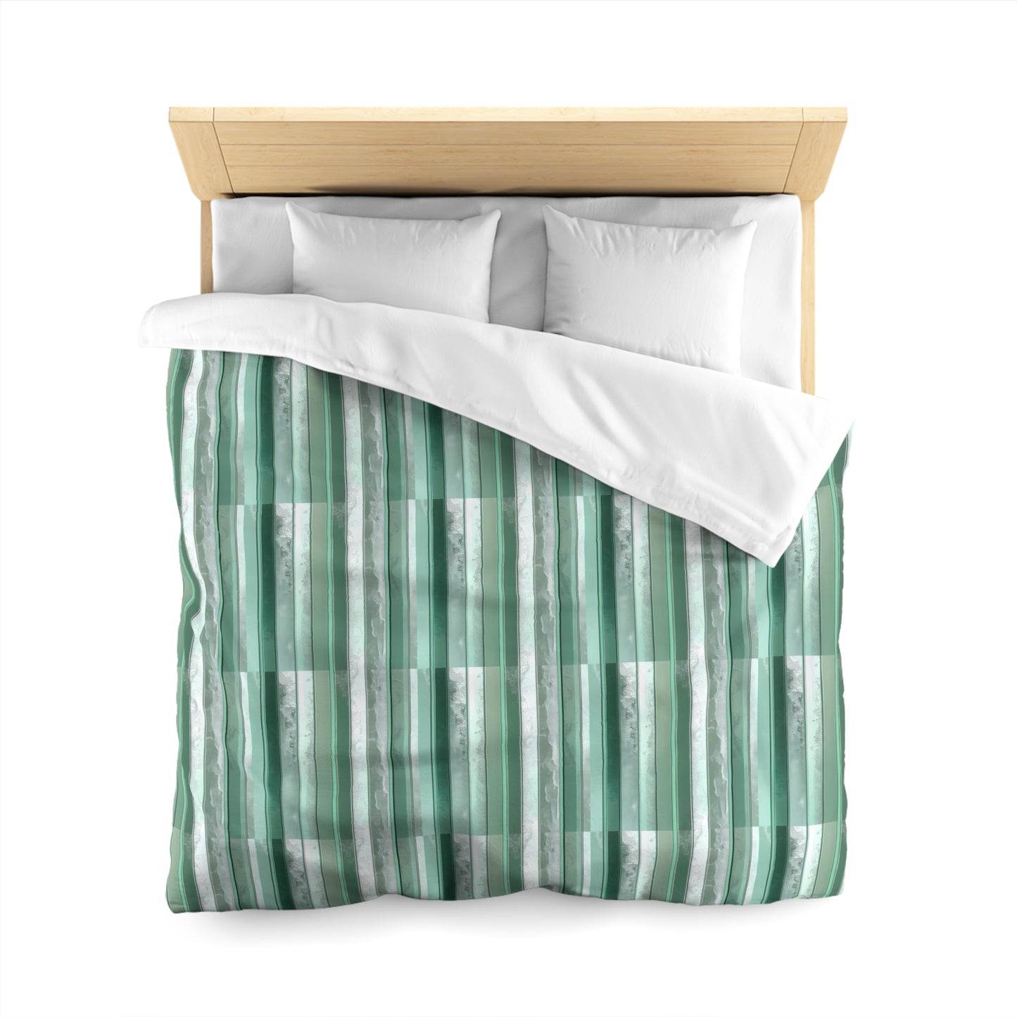 Seafoam Glass Microfiber Duvet Cover