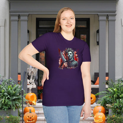 Creepy Halloween Slasher Adult T-shirt