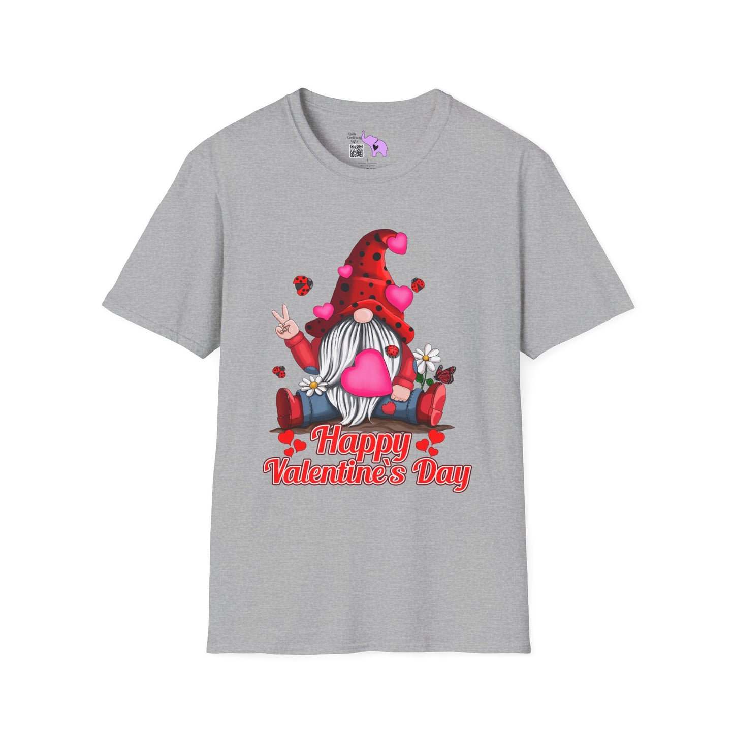 Happy Valentine's Day Gnome Adult T-shirt