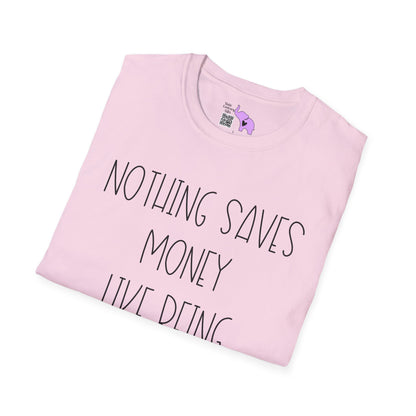 Nothing Saves Money Like Being Antisocial Adult T-shirt